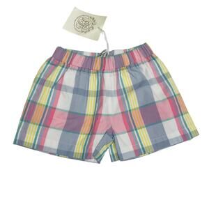 NWT TBBC 0-6M Shelton Shorts in Tennis Pro Plaid